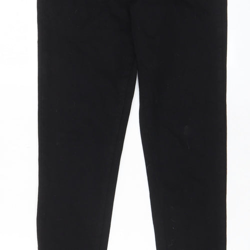 Aecupper Womens Black Cotton Skinny Jeans Size S L29 in Regular Button - Pockets, Belt Loops