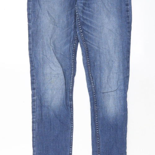 Abercrombie & Fitch Womens Blue Cotton Skinny Jeans Size 27 in L33 in Regular Zip - Pockets, Belt Loops