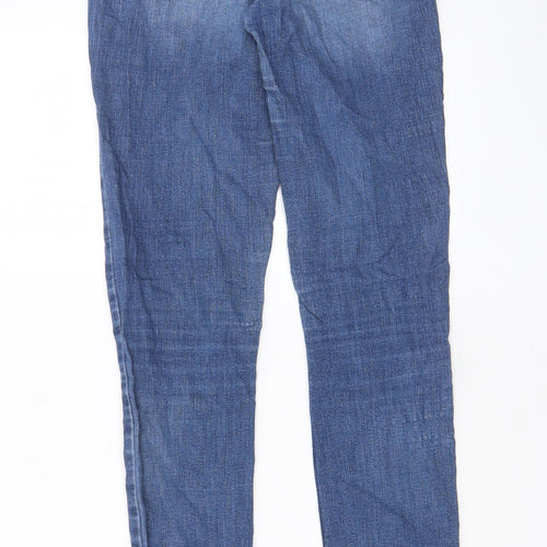 Abercrombie & Fitch Womens Blue Cotton Skinny Jeans Size 27 in L33 in Regular Zip - Pockets, Belt Loops