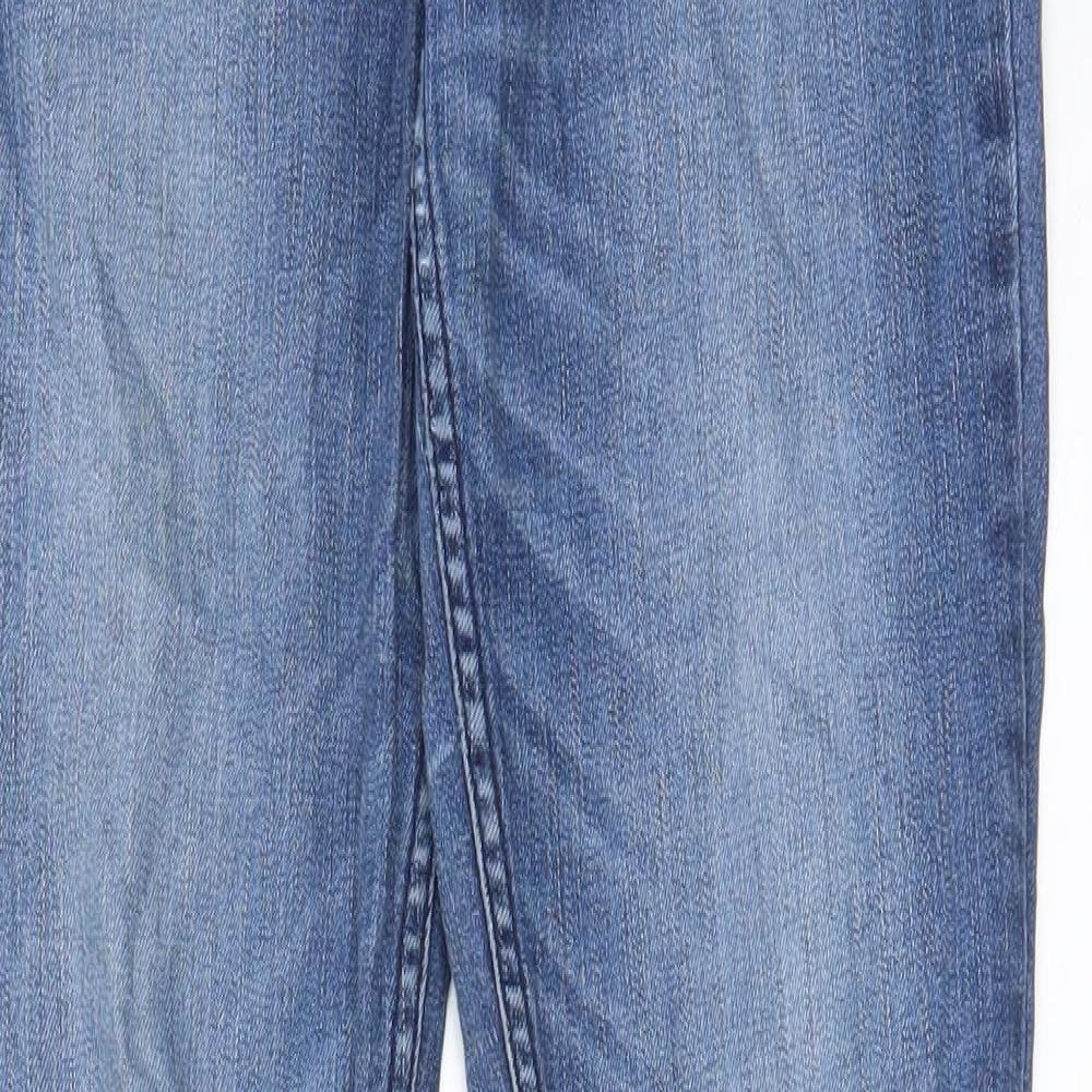 Abercrombie & Fitch Womens Blue Cotton Skinny Jeans Size 27 in L33 in Regular Zip - Pockets, Belt Loops