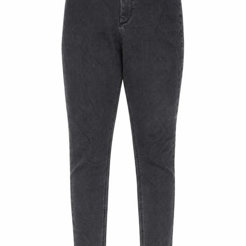 Topshop Womens Grey Cotton Skinny Jeans Size 28 in L34 in Regular Zip - Pockets