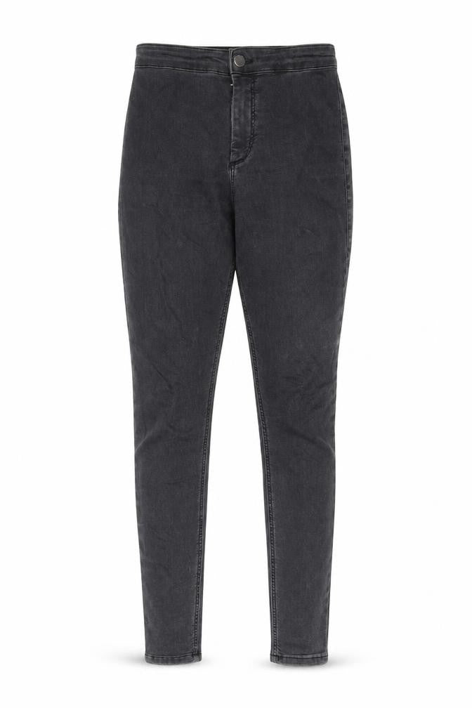 Topshop Womens Grey Cotton Skinny Jeans Size 28 in L34 in Regular Zip - Pockets