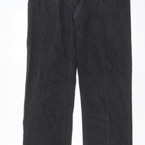 Blue Harbour Mens Grey Cotton Straight Jeans Size 34 in L33 in Regular Zip - Pockets, Belt Loops
