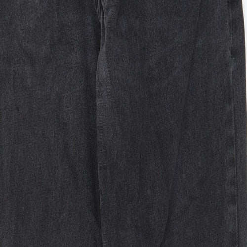 Blue Harbour Mens Grey Cotton Straight Jeans Size 34 in L33 in Regular Zip - Pockets, Belt Loops