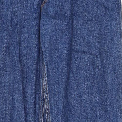 H&M Mens Blue Cotton Straight Jeans Size 28 in L31 in Regular Zip - Pockets, Belt Loops