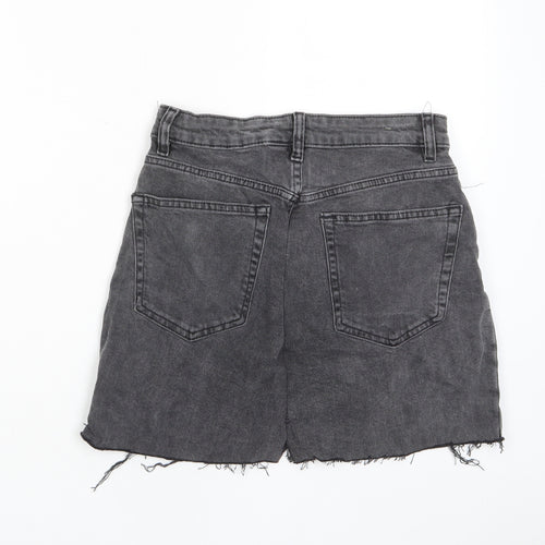Divided by H&M Womens Gold Cotton A-Line Skirt Size 8 Button