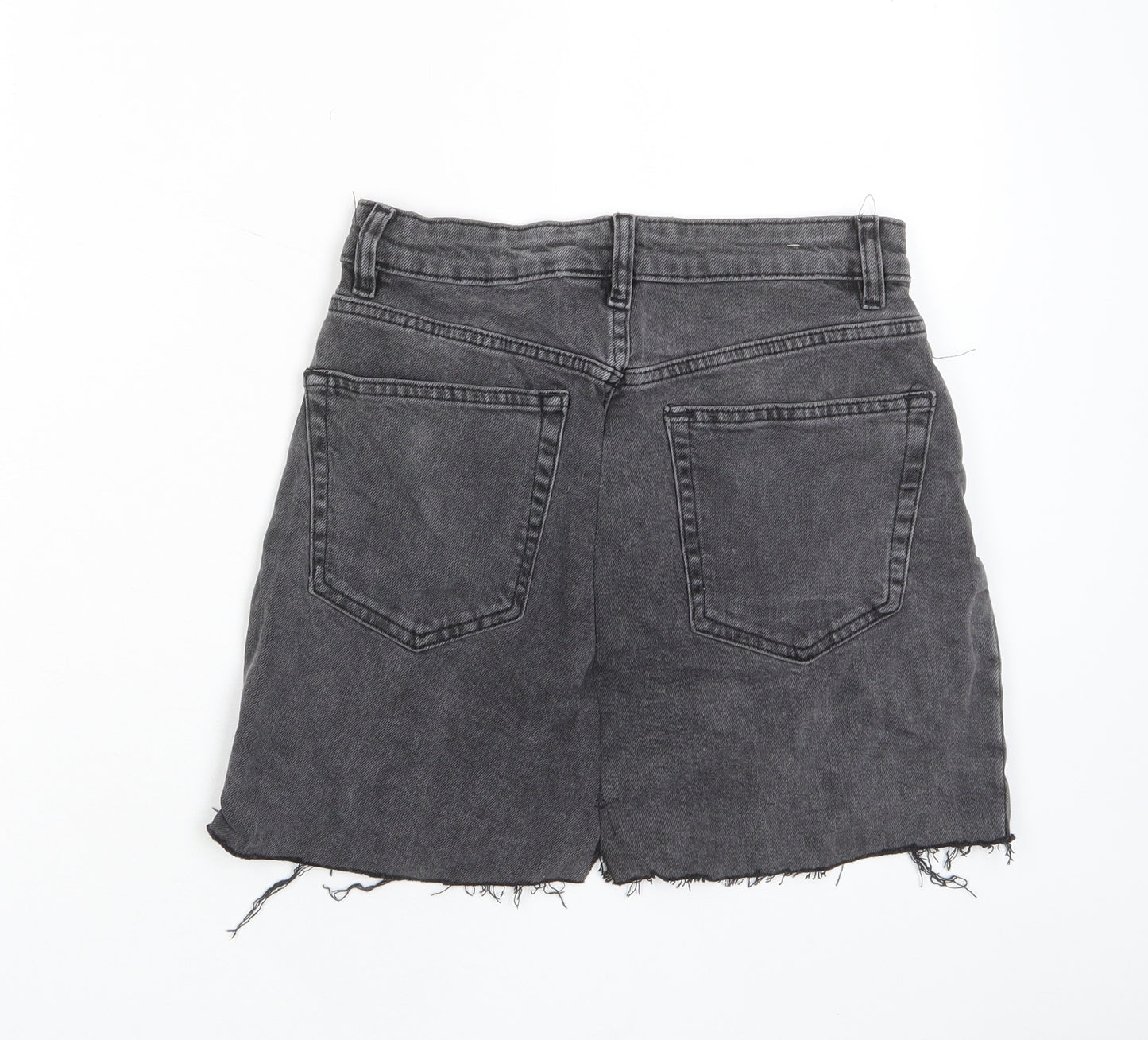 Divided by H&M Womens Gold Cotton A-Line Skirt Size 8 Button