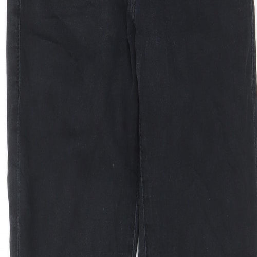 Topshop Womens Black Cotton Skinny Jeans Size 26 in L32 in Regular Zip - Pockets, Belt Loops