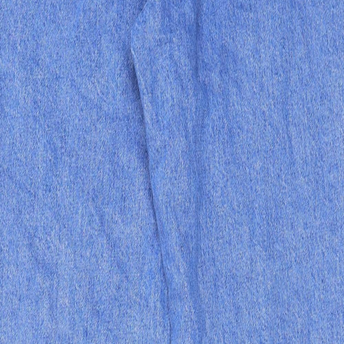 Denim & Co. Womens Blue Cotton Straight Jeans Size 8 L29 in Regular Zip - Pockets, Belt Loops