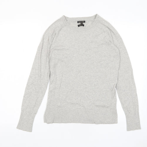 Mossimo Womens Grey Crew Neck Cotton Pullover Jumper Size M