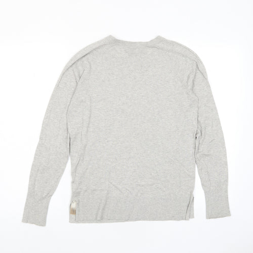 Mossimo Womens Grey Crew Neck Cotton Pullover Jumper Size M