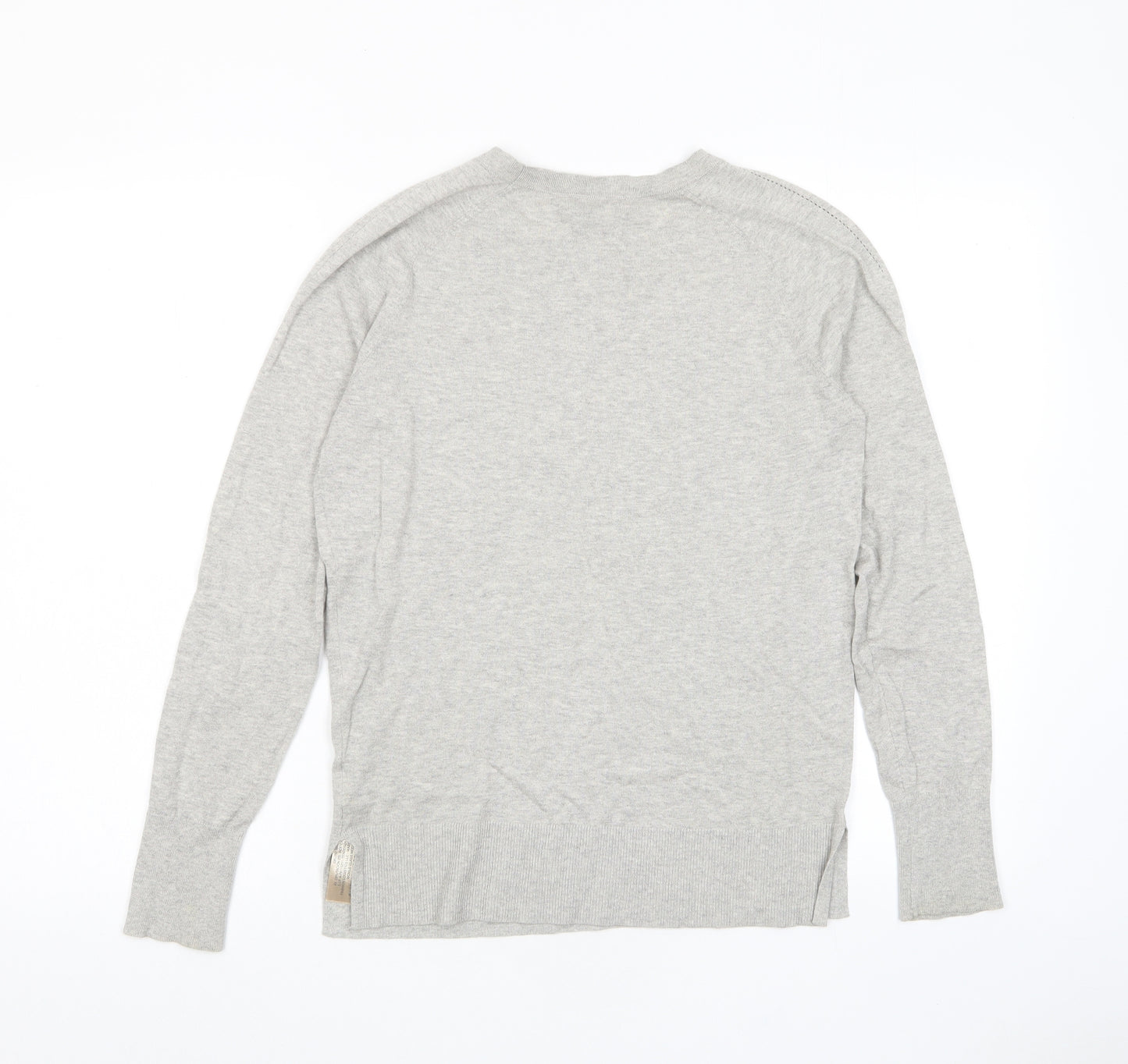 Mossimo Womens Grey Crew Neck Cotton Pullover Jumper Size M