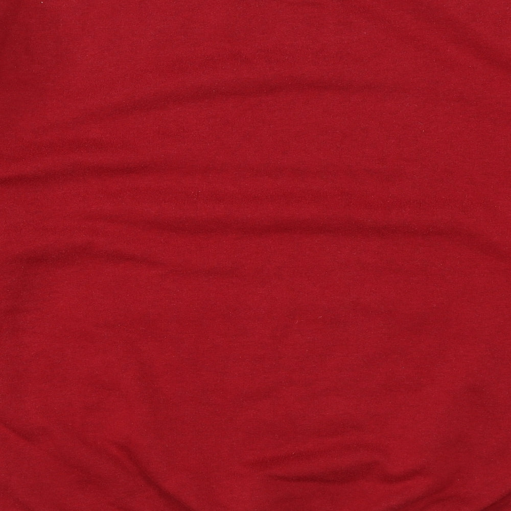 Zantos Mens Red Polyester Pullover Sweatshirt Size M