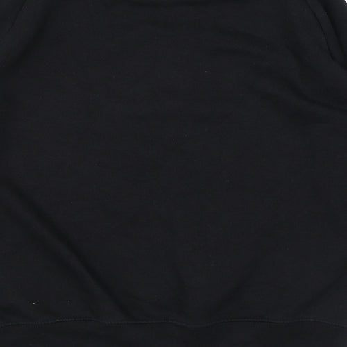 Slazenger Mens Black Cotton Pullover Sweatshirt Size L - Logo