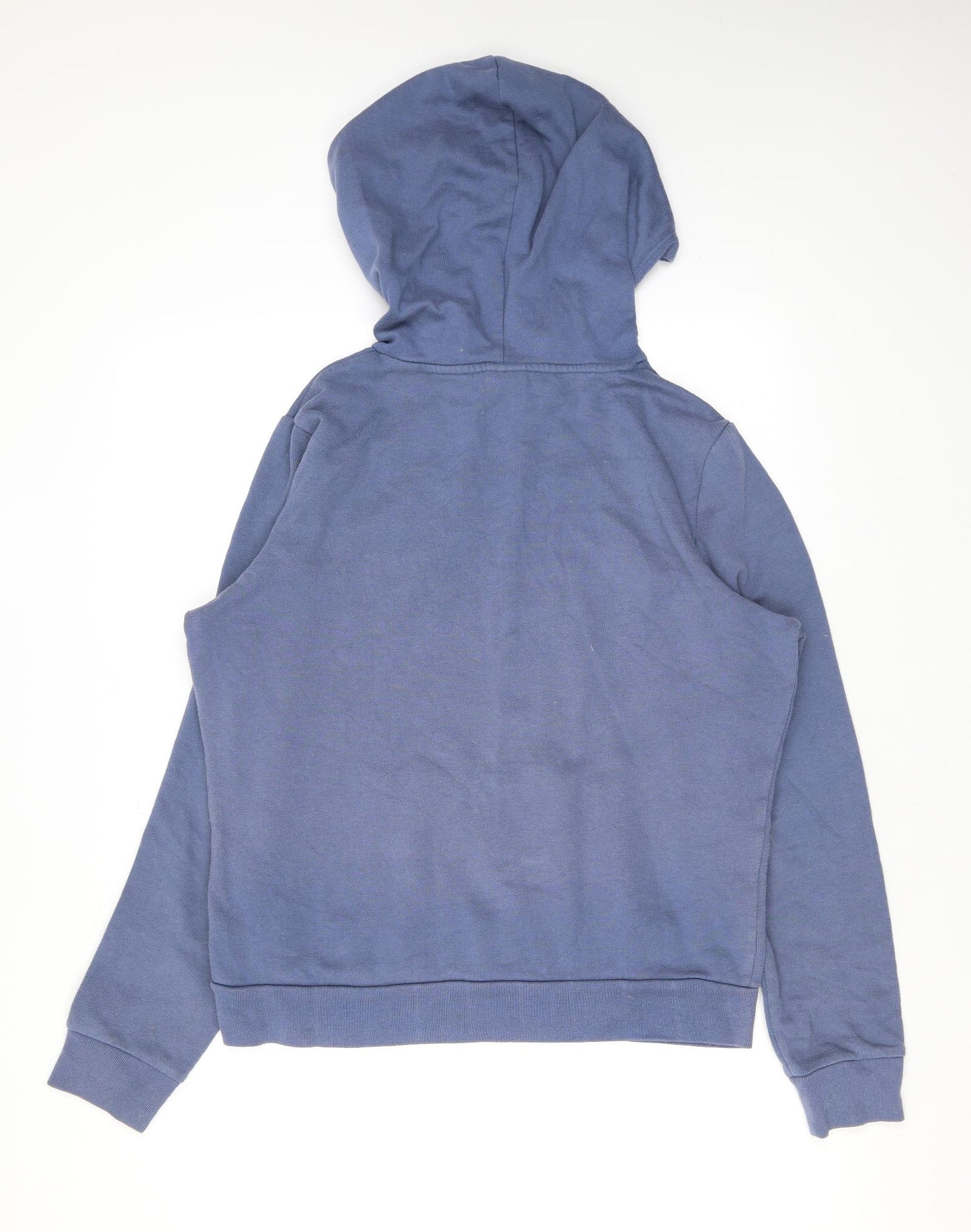 PINK Womens Blue Cotton Pullover Hoodie Size M Pullover
