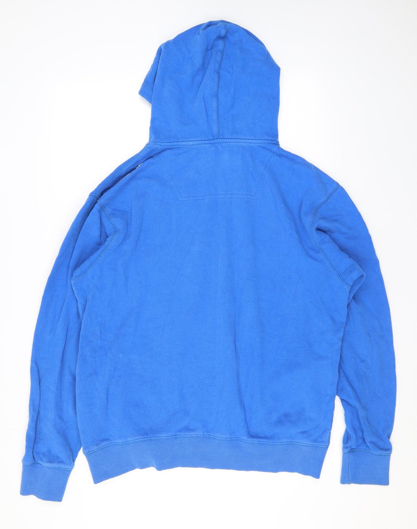 Gio-Goi Mens Blue Cotton Pullover Hoodie Size L - Logo
