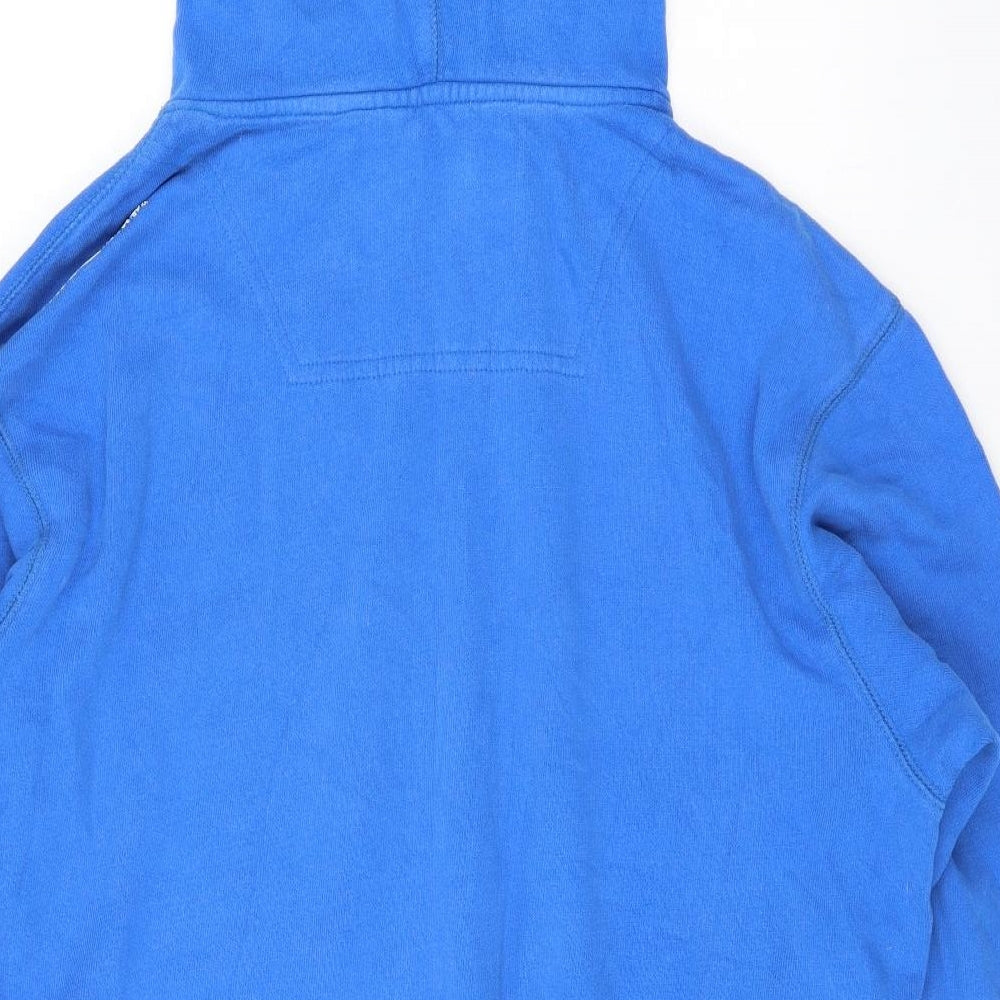 Gio-Goi Mens Blue Cotton Pullover Hoodie Size L - Logo