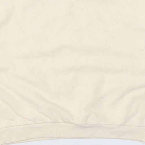 H&M Girls Beige Cotton Pullover Sweatshirt Size 10 Years Pullover - Pearls