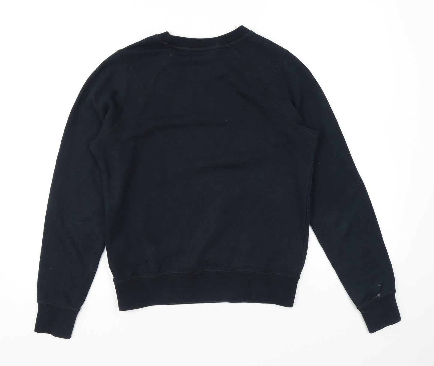 Reebok Mens Black Cotton Pullover Sweatshirt Size XS - Logo