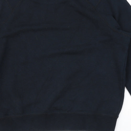 Reebok Mens Black Cotton Pullover Sweatshirt Size XS - Logo