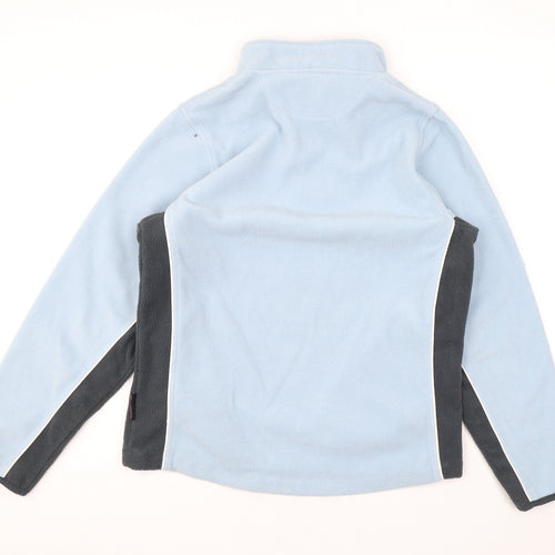 Rock Ice Womens Blue Polyester Pullover Sweatshirt Size 12 Zip