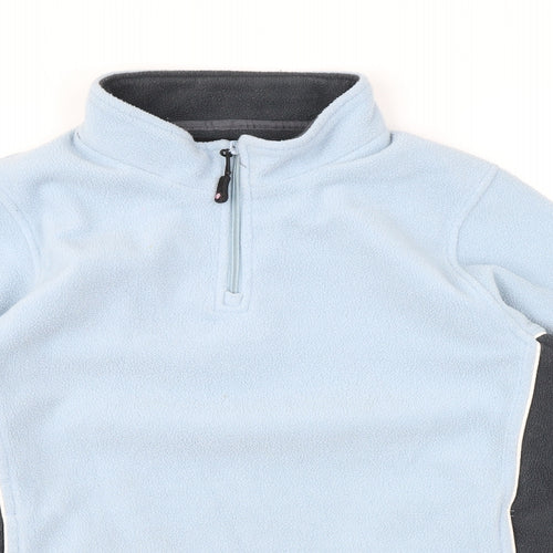 Rock Ice Womens Blue Polyester Pullover Sweatshirt Size 12 Zip
