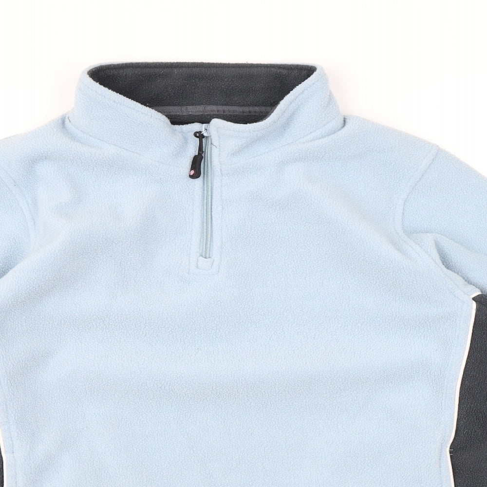 Rock Ice Womens Blue Polyester Pullover Sweatshirt Size 12 Zip