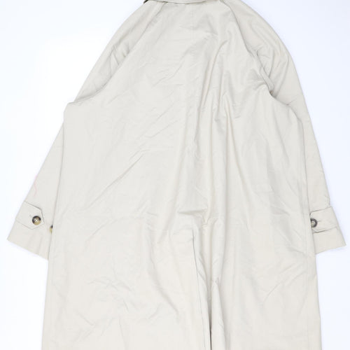 Marks and Spencer Womens Beige Trench Coat Coat Size 22 Button