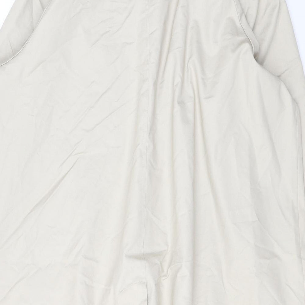 Marks and Spencer Womens Beige Trench Coat Coat Size 22 Button