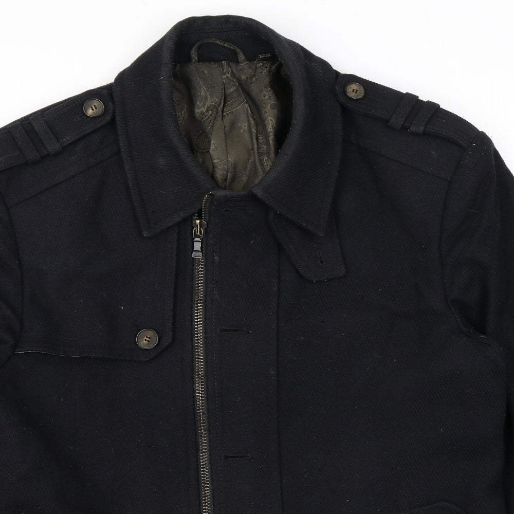 Ted Baker Womens Black Jacket Size 16 Zip