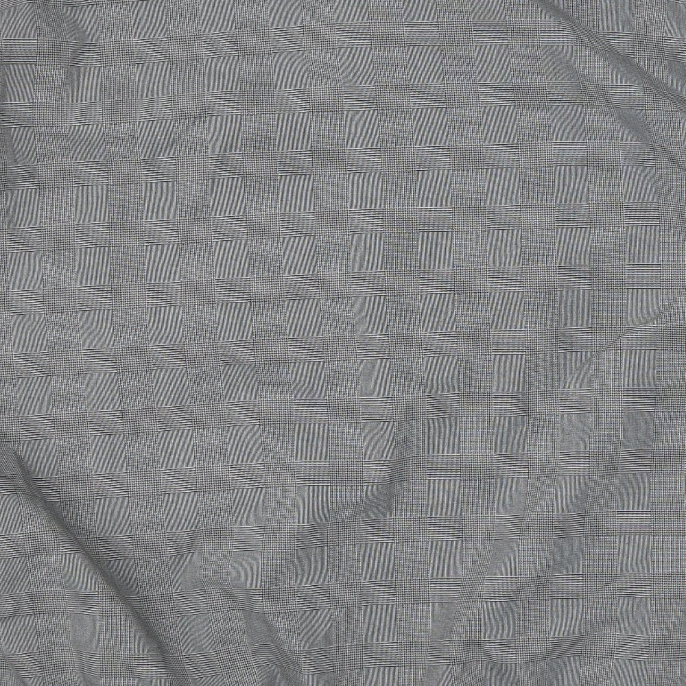 Jacamo Mens Grey Check Bomber Jacket Jacket Size 5XL Zip
