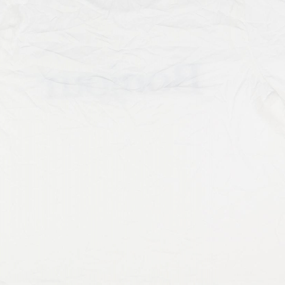Marks and Spencer Womens White Cotton Basic T-Shirt Size 20 Round Neck - Bonjour