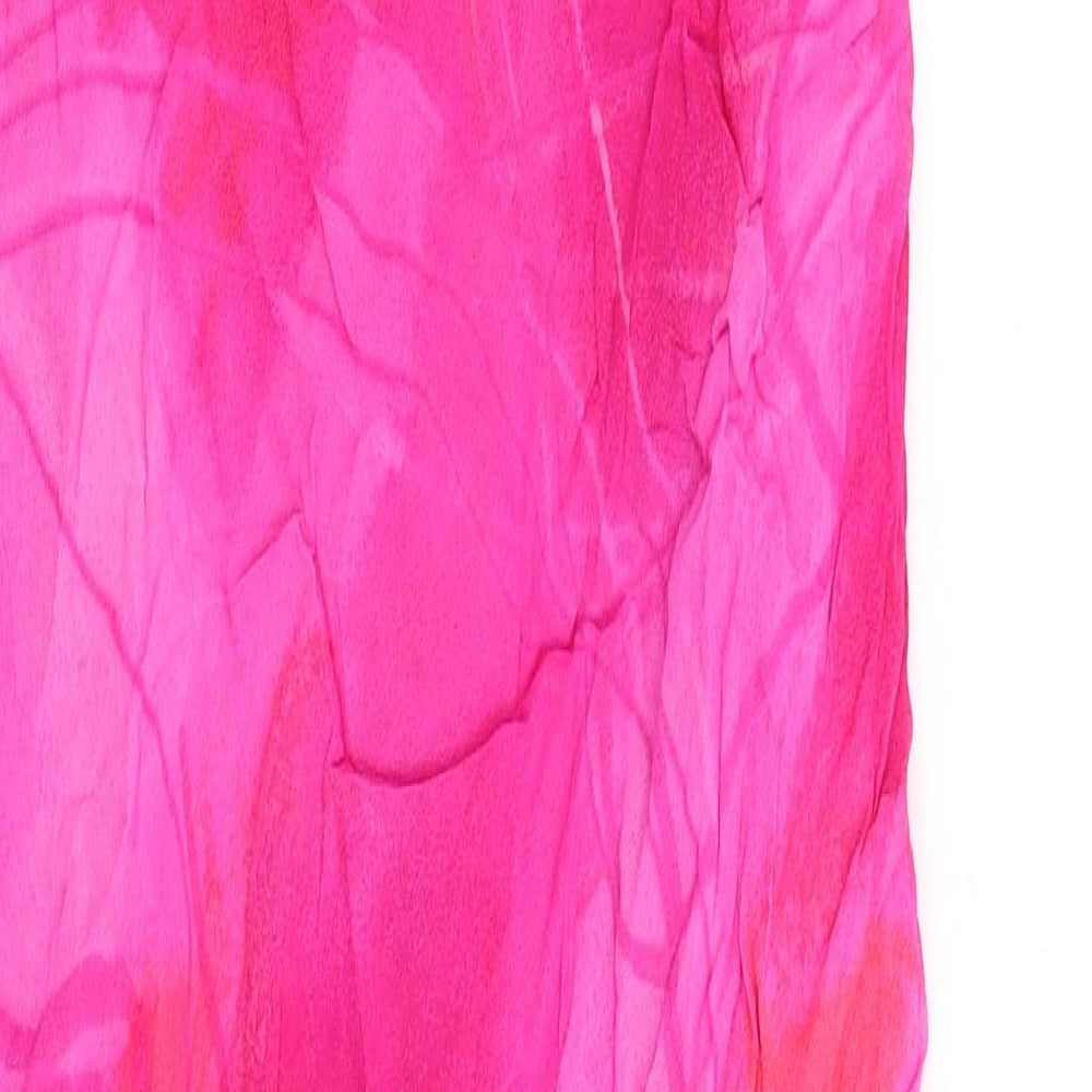 Principles Womens Pink Viscose Slip Dress Size 16 Square Neck Pullover