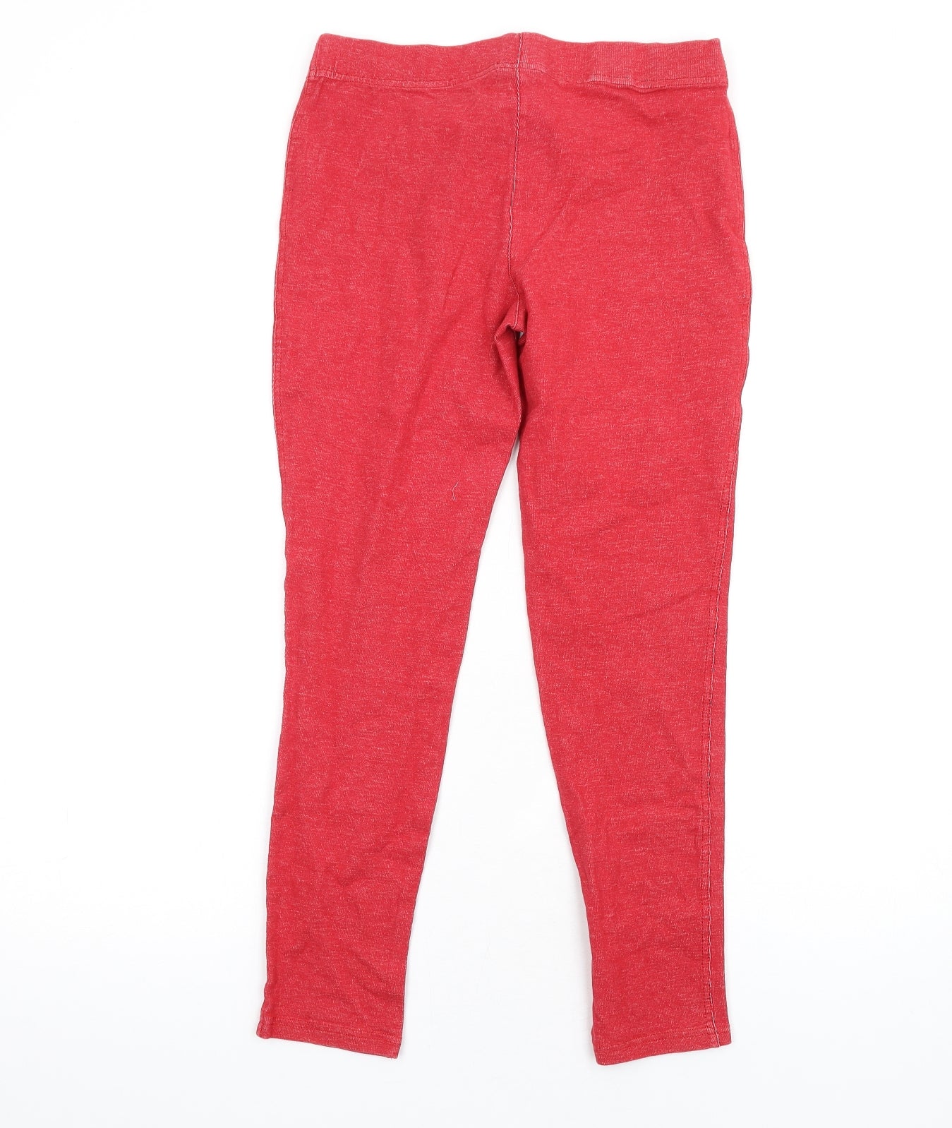 NEXT Womens Red Cotton Carrot Leggings Size 12 L27 in