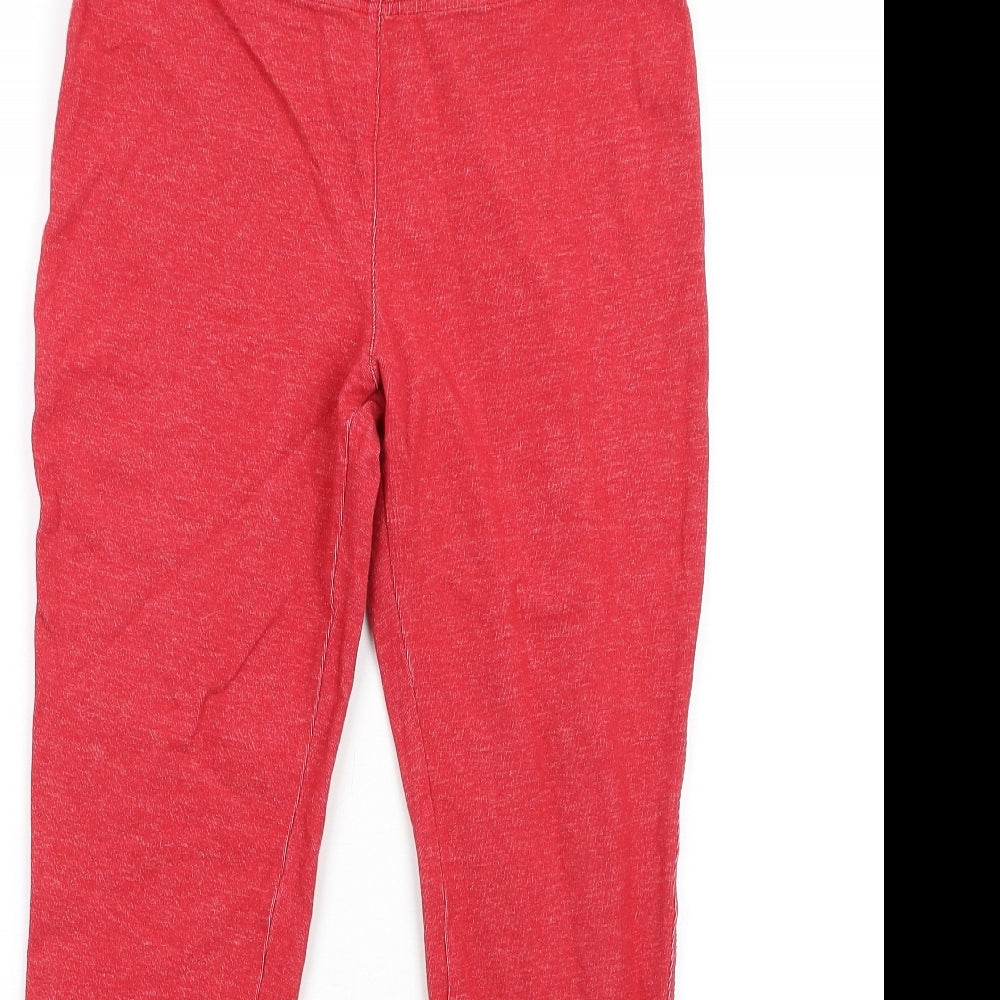 NEXT Womens Red Cotton Carrot Leggings Size 12 L27 in