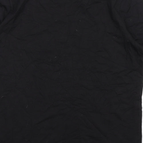 Huel Mens Black Cotton T-Shirt Size 2XL Round Neck