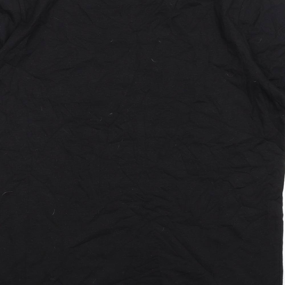 Huel Mens Black Cotton T-Shirt Size 2XL Round Neck