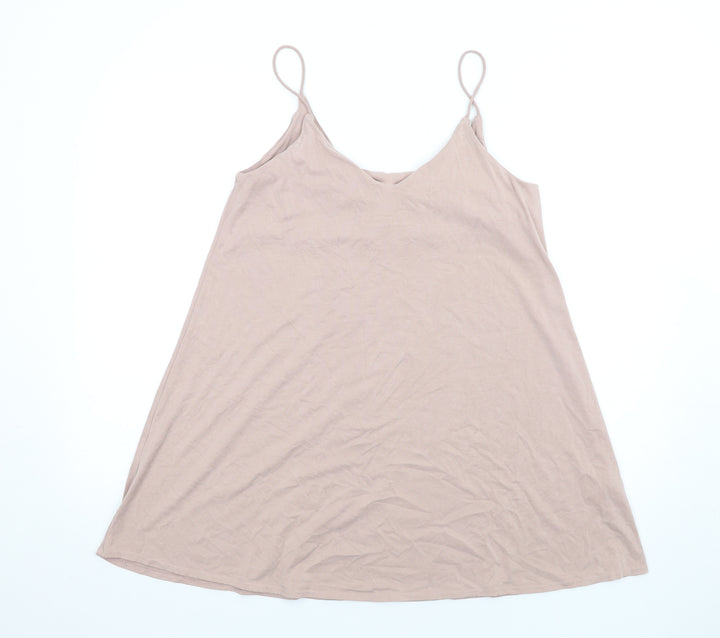 H&M Womens Pink Modal Slip Dress Size XS V-Neck Pullover