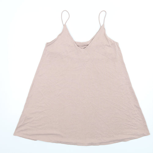 H&M Womens Pink Modal Slip Dress Size XS V-Neck Pullover