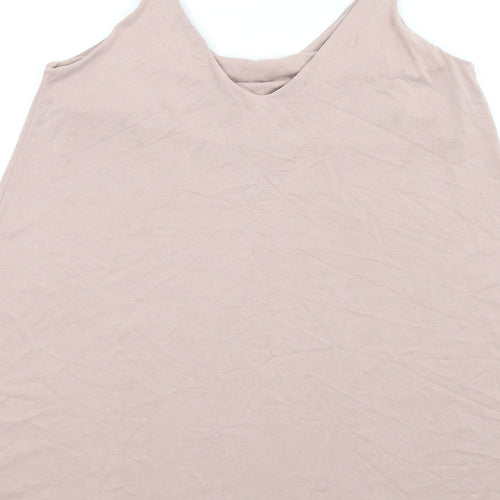 H&M Womens Pink Modal Slip Dress Size XS V-Neck Pullover