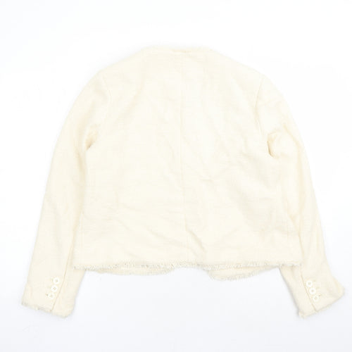 Marks and Spencer Womens Beige Jacket Size 14 Hook & Eye