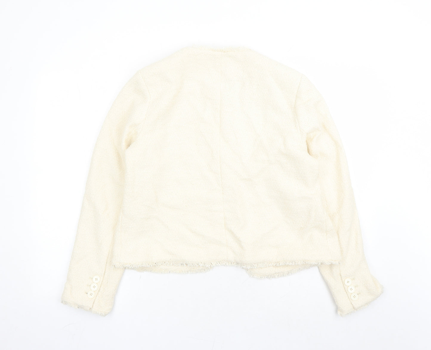 Marks and Spencer Womens Beige Jacket Size 14 Hook & Eye