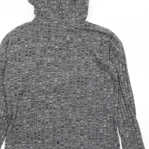 Dorothy Perkins Womens Grey Polyester Pullover Hoodie Size S Pullover - Tasselled