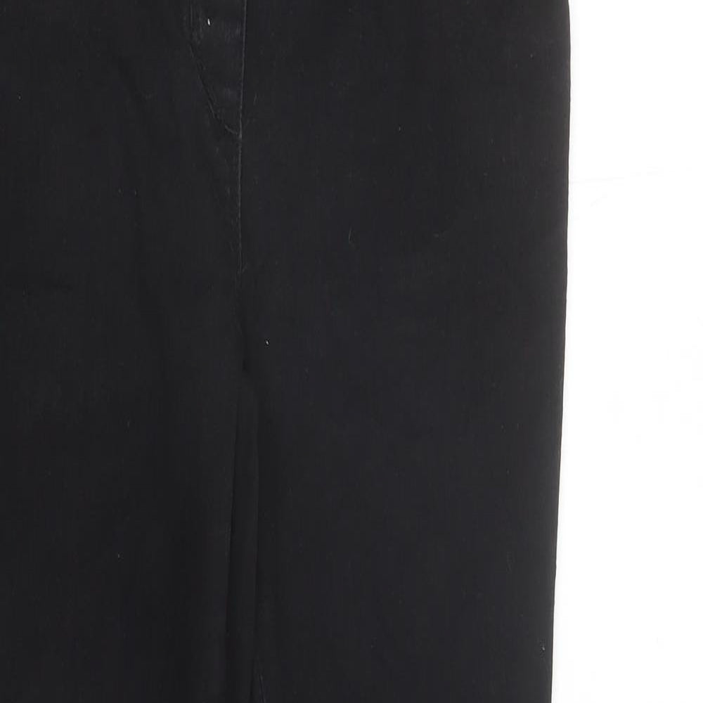NEXT Womens Black Cotton Jegging Jeans Size 10 L28 in Regular - Elasticated Waist