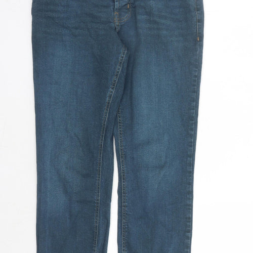 Denim & Co. Mens Blue Cotton Straight Jeans Size 30 in L29 in Regular Button