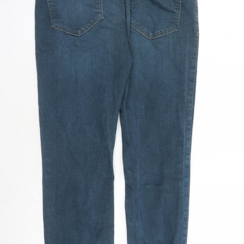 Denim & Co. Mens Blue Cotton Straight Jeans Size 30 in L29 in Regular Button