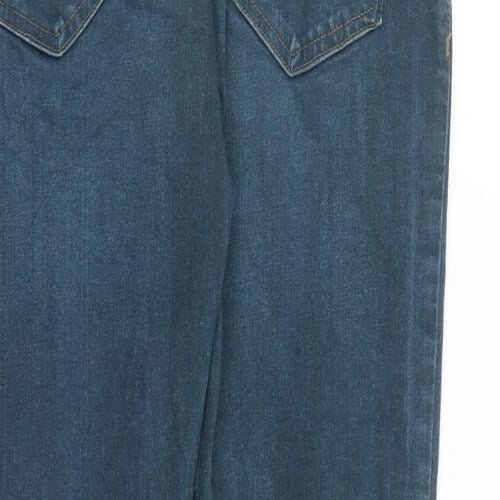 Denim & Co. Mens Blue Cotton Straight Jeans Size 30 in L29 in Regular Button
