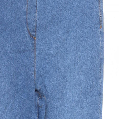 Studio Womens Blue Cotton Jegging Jeans Size 12 L27 in Regular - Elasticated Waist