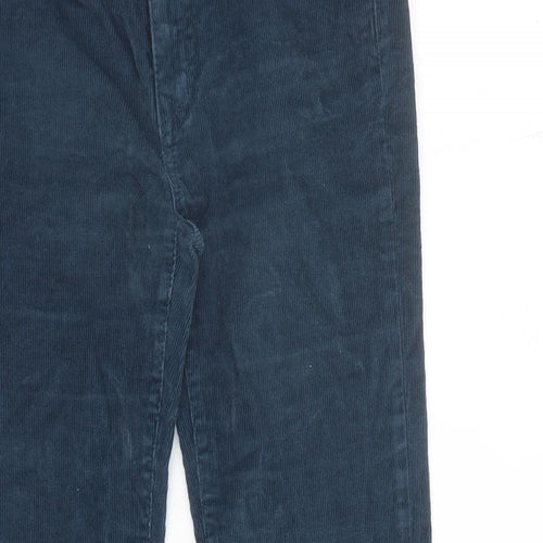 Superdry Womens Blue Cotton Trousers Size 28 in L30 in Regular Zip