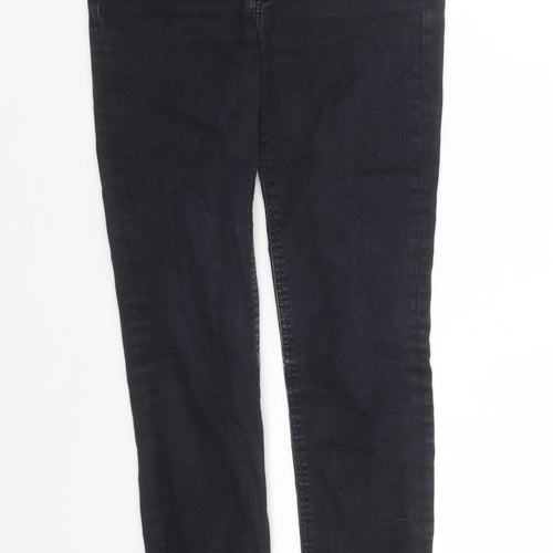 Lee Womens Black Cotton Skinny Jeans Size 26 in L28 in Regular Zip